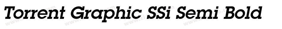 Torrent Graphic SSi Semi Bold Italic字体转换